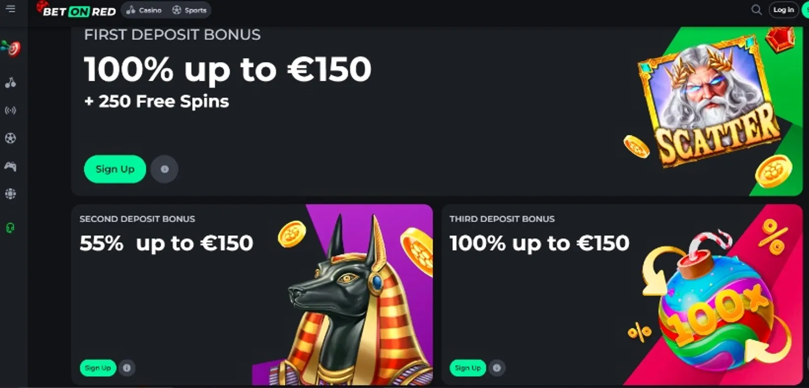 Major sport entrar